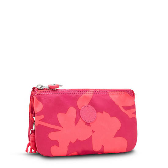 Kipling Creativity Large Printed Pouch Bags Coral Print | CA 2096IL